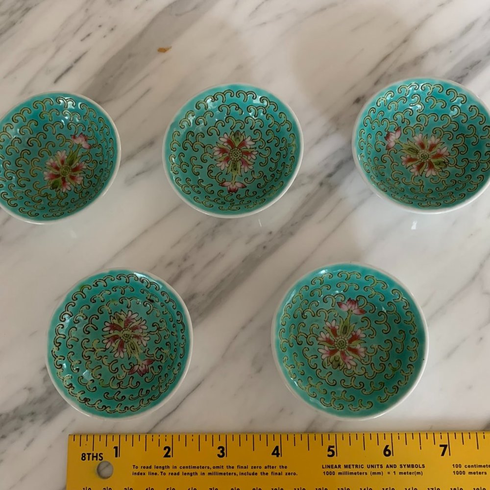 Chinese mun shou cups. Bought in China